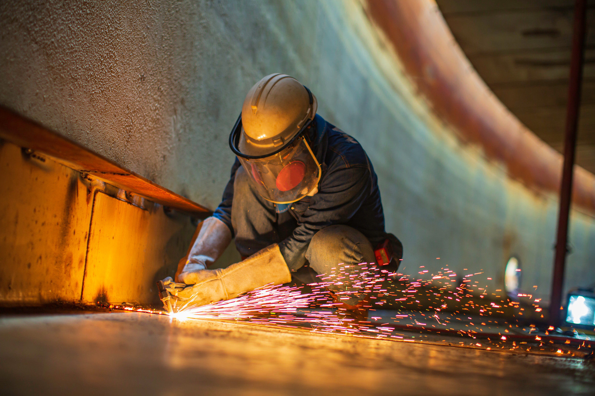 Welding Metal Structure Sparks